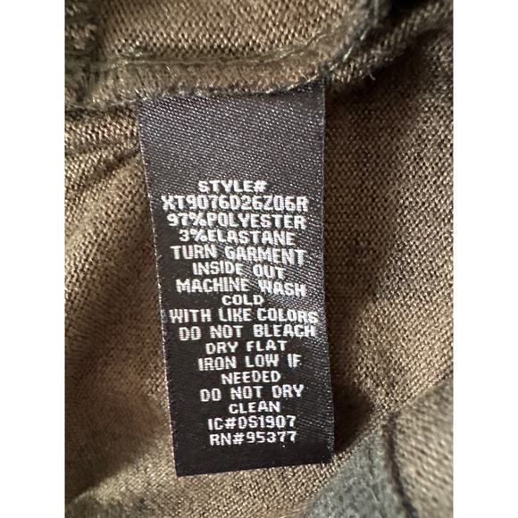 Sanctuary Anthropologie Size Medium Green Camo Long Cardigan Sweater Casual - Picture 6 of 8